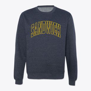 Sandwich New Hampshire Trendy Block Crewneck Sweatshirt