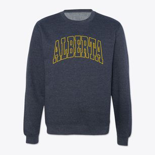 Alberta Virginia Trendy Block Crewneck Sweatshirt