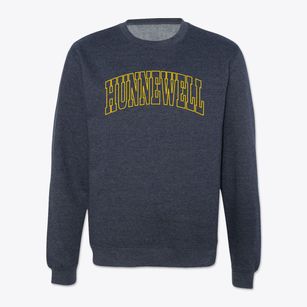 Hunnewell Kansas Trendy Block Crewneck Sweatshirt