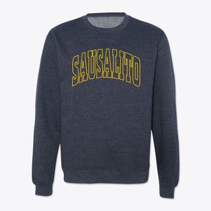 Sausalito California Trendy Block Crewneck Sweatshirt