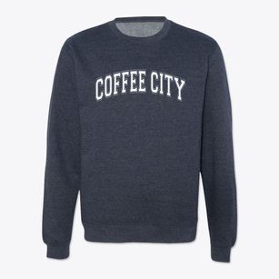 Coffee City Texas Varsity Crewneck Sweatshirt