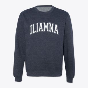 Iliamna Alaska Varsity Crewneck Sweatshirt