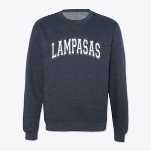 Lampasas Texas Varsity Crewneck Sweatshirt