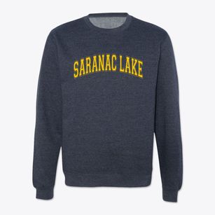 Saranac Lake New York Varsity Crewneck Sweatshirt