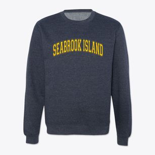 Seabrook Island South Carolina Varsity Crewneck Sweatshirt