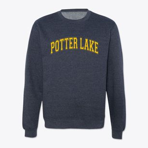Potter Lake Wisconsin Varsity Crewneck Sweatshirt