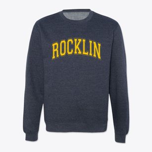 Rocklin California Varsity Crewneck Sweatshirt