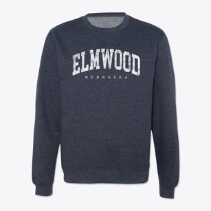Elmwood Nebraska Urban Vibe Crewneck Sweatshirt