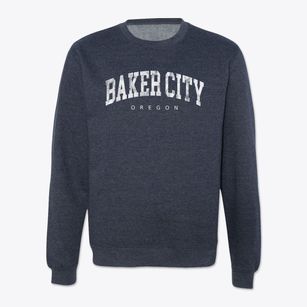 Baker City Oregon Urban Vibe Crewneck Sweatshirt