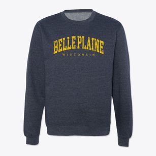 Belle Plaine Wisconsin Urban Vibe Crewneck Sweatshirt