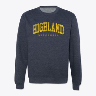 Highland Wisconsin Urban Vibe Crewneck Sweatshirt