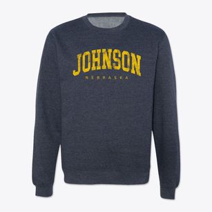 Johnson Nebraska Urban Vibe Crewneck Sweatshirt
