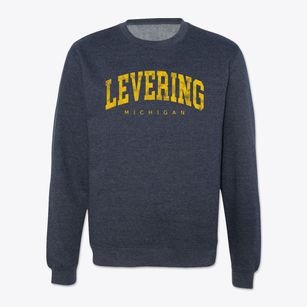 Levering Michigan Urban Vibe Crewneck Sweatshirt