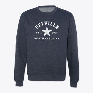 Belville North Carolina Star Crewneck Sweatshirt