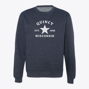 Quincy Wisconsin Star Crewneck Sweatshirt
