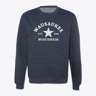 Wausaukee Wisconsin Star Crewneck Sweatshirt