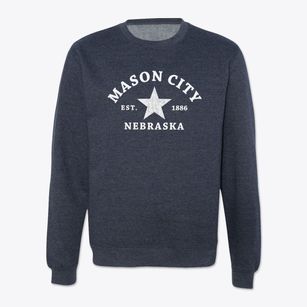 Mason City Nebraska Star Crewneck Sweatshirt