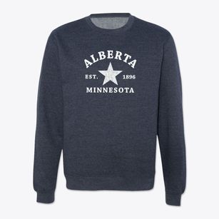 Alberta Minnesota Star Crewneck Sweatshirt