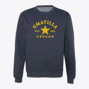 Umatilla Oregon Star Crewneck Sweatshirt