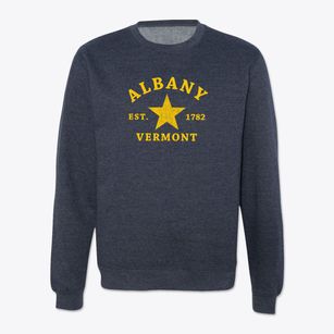 Albany Vermont Star Crewneck Sweatshirt