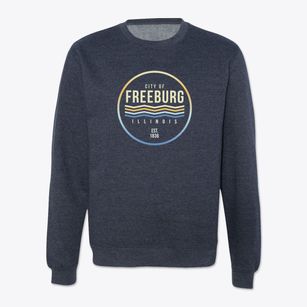 Freeburg Illinois Color Fade Crewneck Sweatshirt