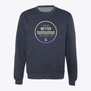 Metter Georgia Color Fade Crewneck Sweatshirt