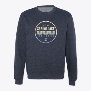 Spring Lake New Jersey Color Fade Crewneck Sweatshirt