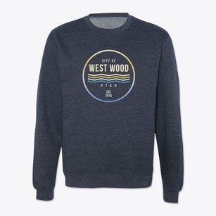 West Wood Utah Color Fade Crewneck Sweatshirt