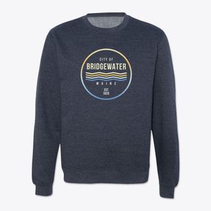 Bridgewater Maine Color Fade Crewneck Sweatshirt