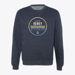 Rewey Wisconsin Color Fade Crewneck Sweatshirt