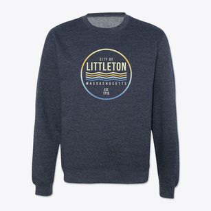 Littleton Massachusetts Color Fade Crewneck Sweatshirt