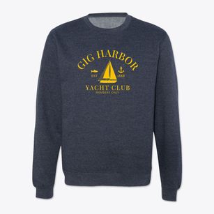 Gig Harbor Washington Yacht Club Crewneck Sweatshirt