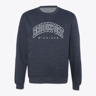Bridgeport Michigan Inline Crewneck Sweatshirt