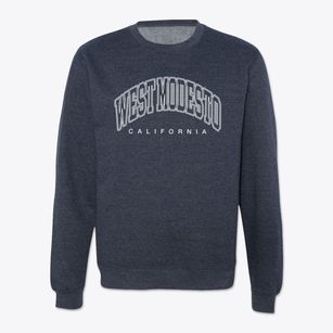 West Modesto California Inline Crewneck Sweatshirt