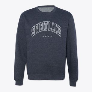 Spirit Lake Idaho Inline Crewneck Sweatshirt