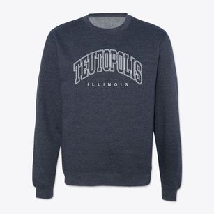 Teutopolis Illinois Inline Crewneck Sweatshirt