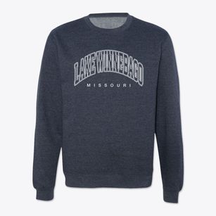 Lake Winnebago Missouri Inline Crewneck Sweatshirt