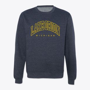 Lake Orion Michigan Inline Crewneck Sweatshirt