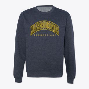 Mansfield Center Connecticut Inline Crewneck Sweatshirt