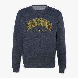 Frankfort Illinois Inline Crewneck Sweatshirt
