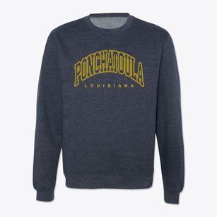 Ponchatoula Louisiana Inline Crewneck Sweatshirt