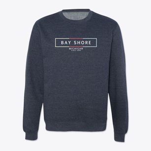 Bay Shore Michigan Artbox Crewneck Sweatshirt
