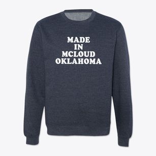 Mcloud Oklahoma Classic 70s Crewneck Sweatshirt