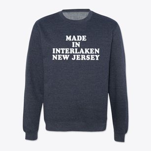 Interlaken New Jersey Classic 70s Crewneck Sweatshirt