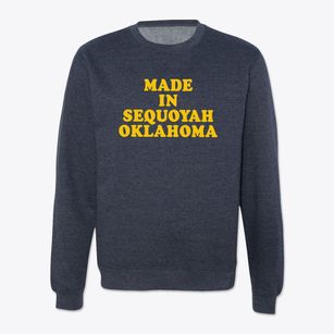 Sequoyah Oklahoma Classic 70s Crewneck Sweatshirt
