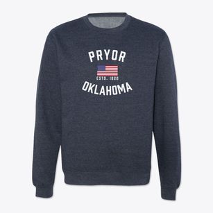 Pryor Oklahoma Patriot Crewneck Sweatshirt
