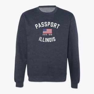 Passport Illinois Patriot Crewneck Sweatshirt