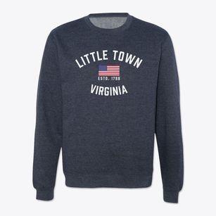 Little Town Virginia Patriot Crewneck Sweatshirt