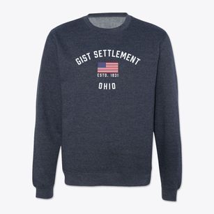 Gist Settlement Ohio Patriot Crewneck Sweatshirt