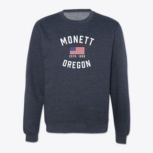 Monett Oregon Patriot Crewneck Sweatshirt